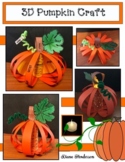 Pumpkin Craft Pumpkin Activities 3D Label a Pumpkin Craft