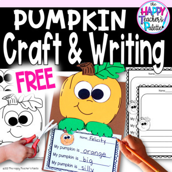 Preview of Pumpkin Craft and Writing Activity FREEBIE