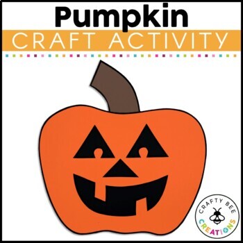 Preview of Pumpkin Craft | Jack-O-Lantern | Fall Craft Activity | Halloween Activities