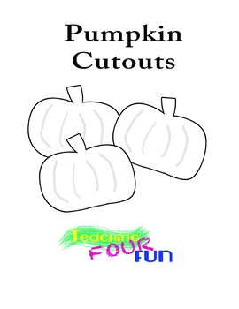 Preview of Pumpkin Cutouts Bundle
