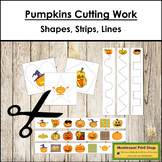 Pumpkins Cutting Work - Scissor Practice