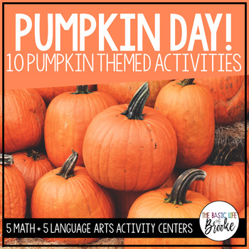 Preview of Pumpkin Day! | Pumpkin Themed Reading + Math Activities