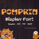 Pumpkin Display Font -File Downloads for OTF, TTF and WOFF
