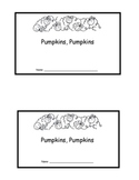 Pumpkin Emergent Reader- Mini Book
