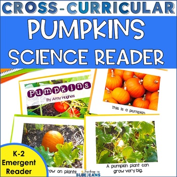 Preview of Pumpkin Emergent Reader | Pumpkin Life Cycle | Fall Science for K, 1st & 2nd