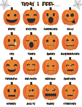 Positive Potato and Pumpkin, Emotional Support, Printable, Anxiety