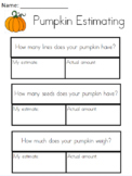 Pumpkin Estimating