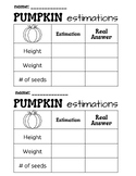 Pumpkin Estimations!