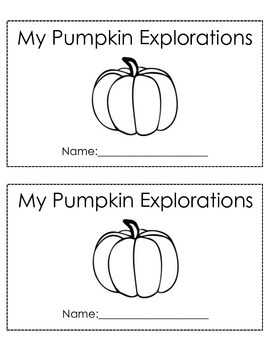 Preview of Pumpkin Exploration Book