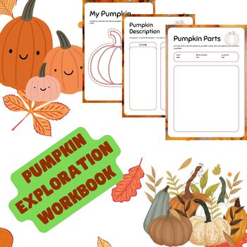 Preview of Pumpkin Exploration Workbook - A Thanksgiving-Themed Activity Pack