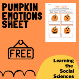 Pumpkin Facial Emotions Activity Sheet