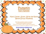 Pumpkin Fact Families (Scoot, Write the Room)