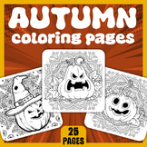 Pumpkin Fall Coloring Pages | Autumn Coloring Sheets