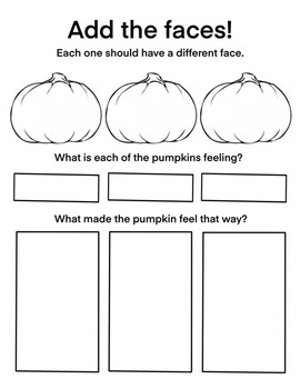 Preview of Pumpkin Fall Feeling Activity