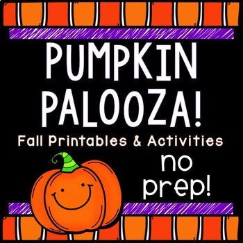 Preview of Pumpkin, Fall, Halloween Activities: NO PREP Printables & Activities