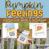 Pumpkin Feelings Interactive Book identifying feelings and