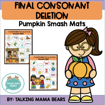 Preview of Pumpkin Final Consonant Deletion Smash Mats