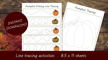 Preview of Pumpkin Fine Motor Activities - Montessori