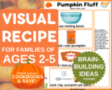 Pumpkin Fluff Visual Recipe for Toddlers, Simple Preschool