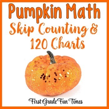 Preview of Fall Pumpkins Skip Counting and 120 Charts