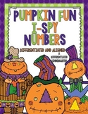 Pumpkin Fun I-Spy Numbers-Differentiated and Aligned