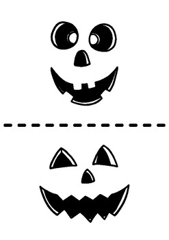 Pumpkin Halloween Cut out by The Knowledge Hub | TPT