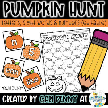 Preview of Pumpkin Hunt (editable)