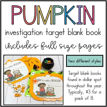 Preview of Pumpkin Investigation Target Blank Books