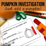 Pumpkin Investigation: Science, Math, Life Cycle Mini-Book