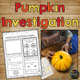 Pumpkin Activities and Investigation Sheet for Science