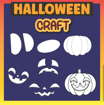 Preview of Pumpkin Jack HALLOWEEN CRAFT, Cutting Practice&Coloring/Fall Art Activities Free