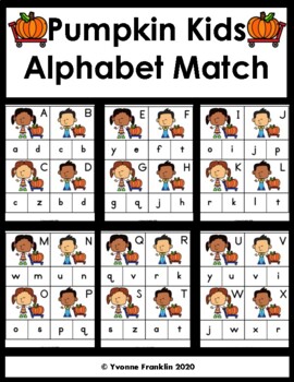 Pumpkin Kids Alphabet Match by Miss Franklin | TPT