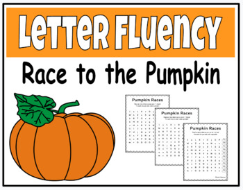 Preview of Pumpkin Letter Fluency & Letter ID 