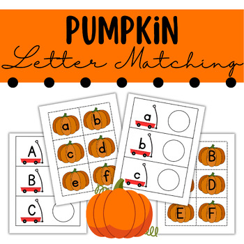 Pumpkin Letter Matching Fall/Autumn Activity for Preschool, Pre-K ...