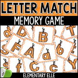 Pumpkin Letter Matching Memory Game | Literacy Center Task Cards