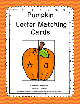 Pumpkin Letter Matching Puzzles by Enchanting Little Minds | TPT