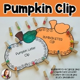 Pumpkin Letter and Number Clip-Fall-Fine Motor