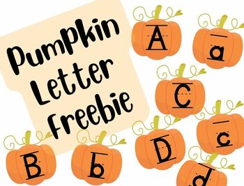 Pumpkin Letters Freebie! by Keep It Simple by Ciara | TPT