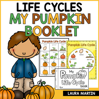 Preview of Pumpkin Life Cycle Book - Life Cycle of a Pumpkin Activities - Fall Pumpkins