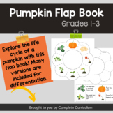 Pumpkin Life Cycle Flap Book for Grades 1-3