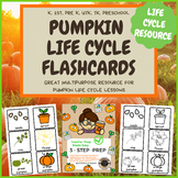 Pumpkin Life Cycle Flashcards for UTK, Preschool, Pre-K, T