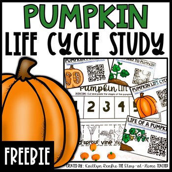 Preview of FREE Pumpkin Life Cycle Activities | Videos and NO PREP Worksheet | Fall Science