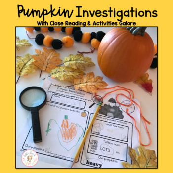 Preview of Pumpkin Life Cycle Close Reading & Investigations