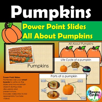 Preview of Pumpkin Life & Parts: Power Point Lesson {Life Cycle}