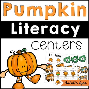 Pumpkin Literacy Centers for Kindergarten by Natalie Lynn Kindergarten