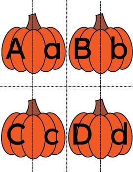 Pumpkin Matching Alphabet by Chandlyr Heiss | TPT