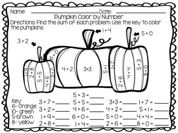 Pumpkin Math by Brittney Marie | Teachers Pay Teachers