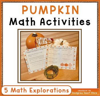 Preview of Pumpkin Math Activities: Measurement, Area, Perimeter, Graph, Arrays