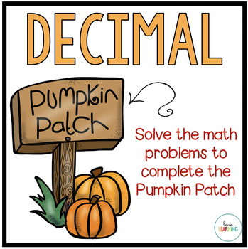 Preview of Pumpkin Math Activity: Decimals and Place Value - 5th Grade Math Review