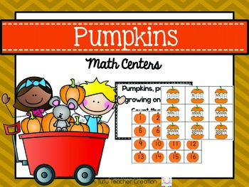 Preview of Pumpkin Math Centers